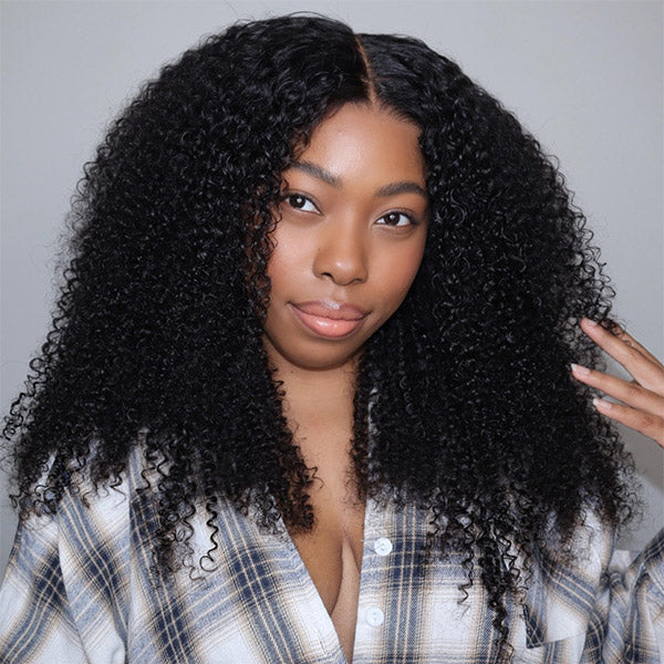 HairHive Afro Curly Hair Invisi-Drawstring 360 Lace Glueless Wig Beginner Friendly