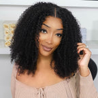 Subscribers-Only Afro Curly Wear Go Wig Pre Cut 7x5 HD Lace 100% Glueless Human Hair