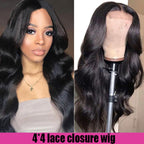 4x4 Lace Closure Wig Human Hair Brazilian Body Wave Lace Wigs for Women Human Hair Wigs