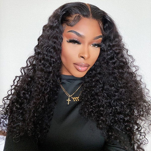 HairHive Deep Wave Wear Go Glueless Wigs 7x5 HD Lace Pre Cut Lace Closure Wigs