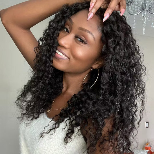 HairHive Loose Deep Wear & Go Wigs Loose Curly 7x5 Pre Cut HD Lace Closure Glueless Wigs On Sale