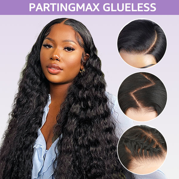 Deep Wave Pre Bleached Hair Knots Wear Go Wig Human Hair 13x4 13x6 HD Lace Frontal Wig With Elastic Drawstring