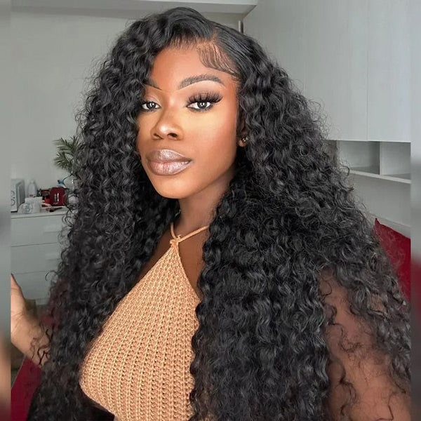 Subscribers-Only Deep Wave Wear Go Wig Bleched Knots Pre Cut 7x5 HD Lace