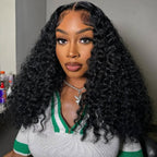 HairHive Deep Wave Pre-Cut 9x6 T Part Lace Wig Bleached Knots Wear Go Wig With Realistic Parting
