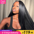 Flash Sale | Silky Straight Easy Wear Go Glueless Wigs Pre Cut 7x5 Lace