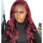 HairHive 13x4 4x4 Lace Frontal 99J Body Wave Human Virgin Hair Lace Front Wigs