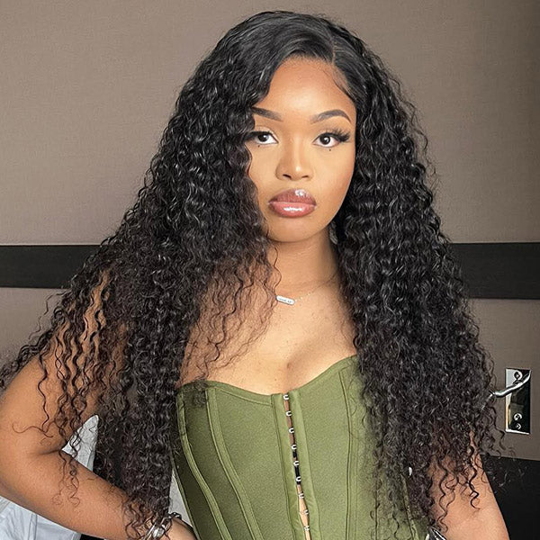 HairHive Kinky Curly Wear Go Wig Pre-cut 7x5 HD Lace With Natural Hairline Bleached Knots Wig