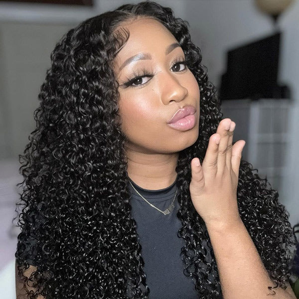 HairHive Kinky Curly Wear Go Wig Pre-cut 7x5 HD Lace With Natural Hairline Bleached Knots Wig