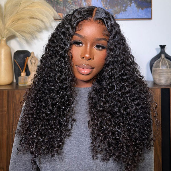 HairHive Kinky Curly Wear Go Wig Pre-cut 7x5 HD Lace With Natural Hairline Bleached Knots Wig