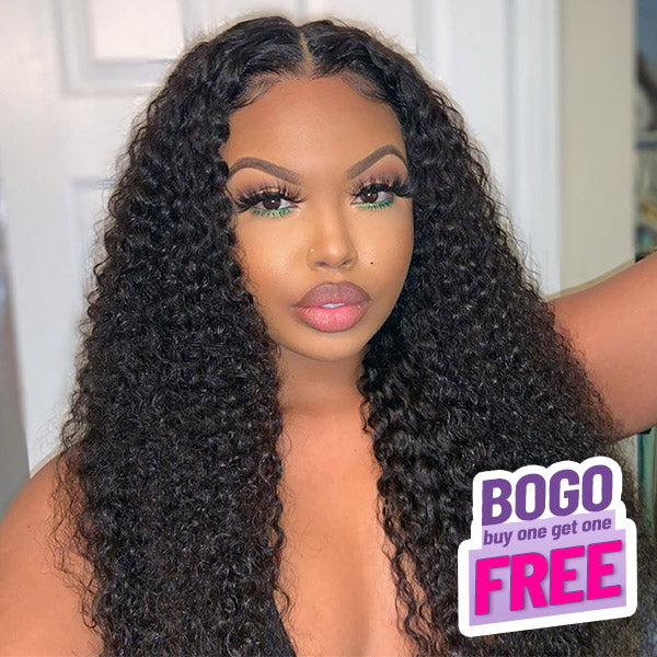 BOGO Kinky Curly Pre-cut 7x5 Lace Wear Go Glueless Wig Beginner Friendly