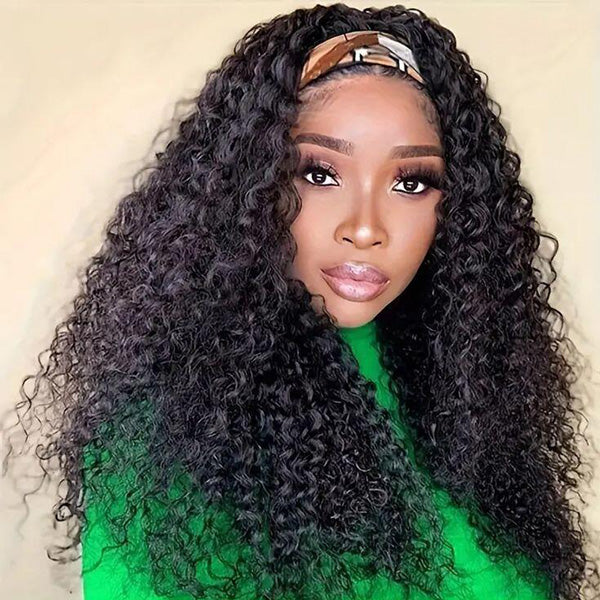 3 In 1 Half Wig | Glueless Invisible Water Wave Wear Go Half Wig Flip Over Human Hair Wig