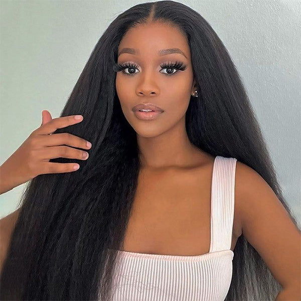 3 In 1 Half Wig | Easy Wear Kinky Straight Wear Go Half Wig Comfortable Fit No Glue Needed