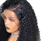 360 Lace Front Wigs Kinky Curly Mongolian Virgin Human Hair Natural Looking Lace Wigs