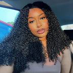 HairHive Kinky Curly Realistic Scalp 9x6 T Part Lace Wear Go Wig No Glue Need Pre-Cut Lace Natural Hairline