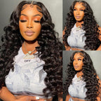HairHive Loose Deep Invisi-Drawstring 360 Lace Glueless Wig Bleached Knots Human Hair Wig