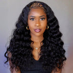 HairHive Easy Wear Loose Wave Headband Wig Protective Style For Effortless Bouncy Waves