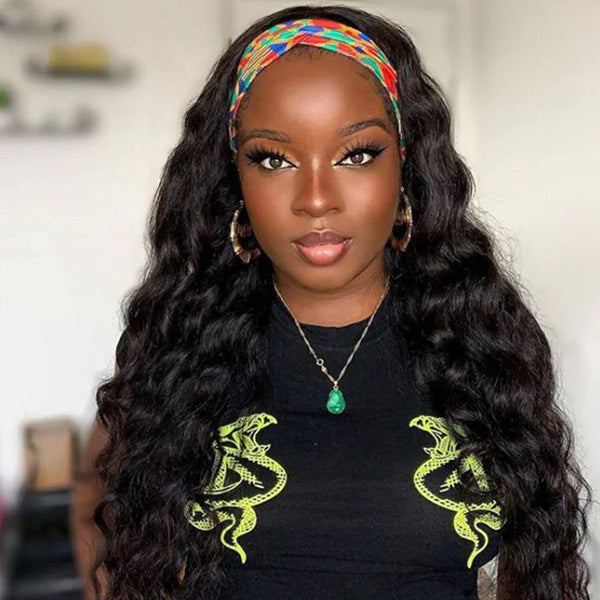 HairHive Easy Wear Loose Wave Headband Wig Protective Style For Effortless Bouncy Waves
