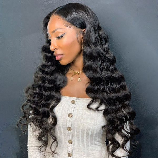 HairHive Loose Wave Wear Go Glueless Wig Seamless Blend Pre-cut 7x5 HD Lace