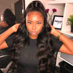 3 In 1 Half Wig | Glueless Install Invisible Body Wave Wear Go Half Wig With Breathable Cap
