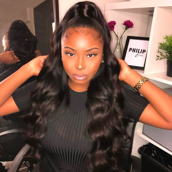 3 In 1 Half Wig | Glueless Install Invisible Body Wave Wear Go Half Wig With Breathable Cap