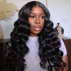 HairHive Ocean Wave 360 Glueless Wig Bleached Knots With Invisi-Drawstring Adjustable Size