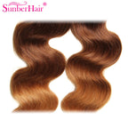 Hive Hair Ombre Brazilian Body Wave Virgin Hair 3/4 Bundles T1B/4/27 Color 100% Human Hair Weave