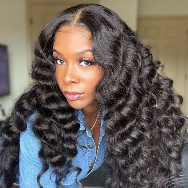 HairHive Loose Deep Wear Go Wig Pre-cut 7x5 HD Lace Bleached Knots Human Hair Glueless Wig
