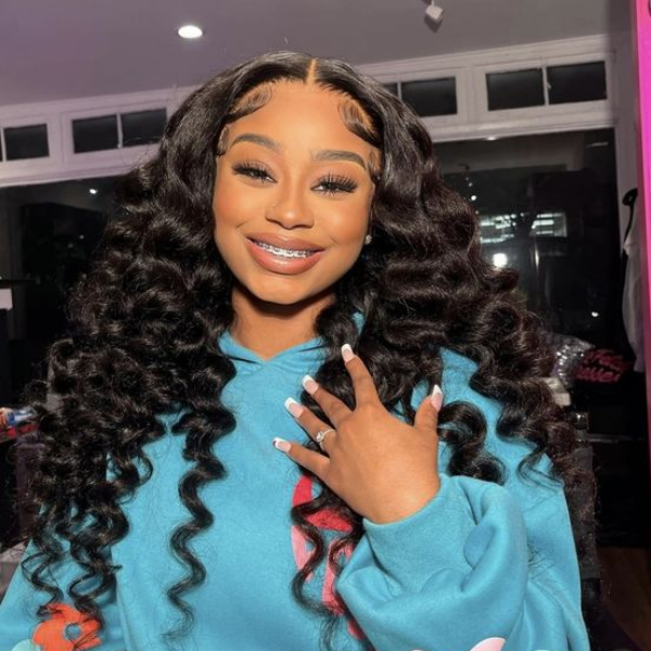 HairHive Wand Curl Wear Go Glueless Wig 7x5 HD Lace Pre Cut Lace 100% Glueless Wig Preplucked with Natural Hairline