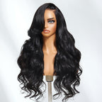 Sunber 13x4 Pre-Everything Wig With Loose Wave Face-Framing Layers And Side-Swept Bangs With Drawstring  Glueless Human Hair Wig