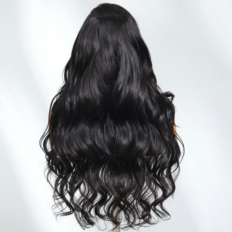 Sunber 13x4 Pre-Everything Wig With Loose Wave Face-Framing Layers And Side-Swept Bangs With Drawstring  Glueless Human Hair Wig