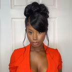 Sunber 13x4 Pre-Everything Wig With Loose Wave Face-Framing Layers And Side-Swept Bangs With Drawstring  Glueless Human Hair Wig