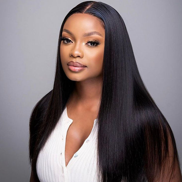 3 In 1 Half Wig | Natural Look Invisible Straight Wear Go Half Wig For Versatile Styling