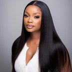 3 In 1 Half Wig | Natural Look Invisible Straight Wear Go Half Wig For Versatile Styling