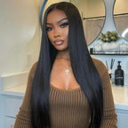 Subscribers-Only Silky Straight Hair Wear Go Wig Pre Cut 7x5 HD Lace Bleached Knots