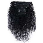 Sunber 9pcs Clip-in Curly Hair Extensions-Soft & Natural & Real Human Hair