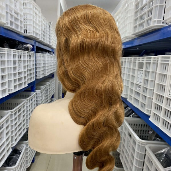 Brown Color Autumn Vibe Straight Hair Brazilian Human Hair 13x4 4x4 Lace Front Wigs Preplucked with Baby Hair