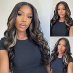 Sunber Body Wave Highlights 13x4 Lace Fontal Color Wig Flash Sale