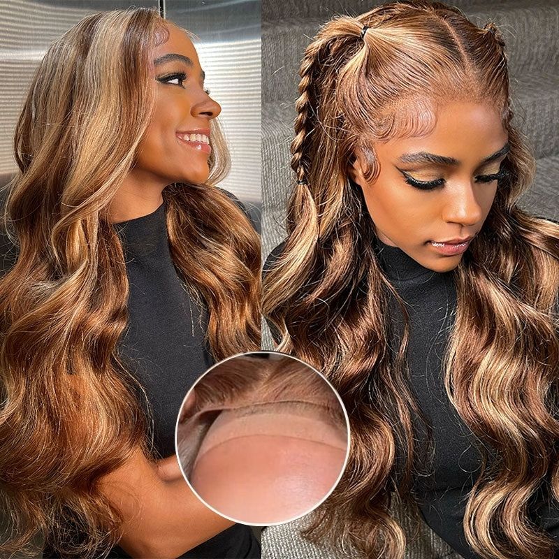 Sunber Body Wave Honey Blonde Highlights 13x4 Pre Everyting Wig Flash Sale