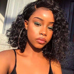 Bob Wigs Deep Wave Virgin Human Hair Lace Front Wigs Preplucked 4x4 13x4 13x6 HD Lace Frontal Wigs