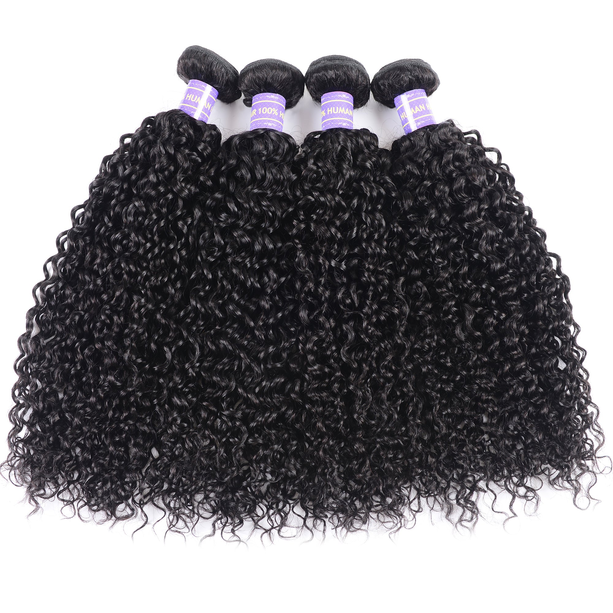 Hive Hair Malaysian 4 Curly Hair Bundles Weaves-New Remy Human Hair Bundles
