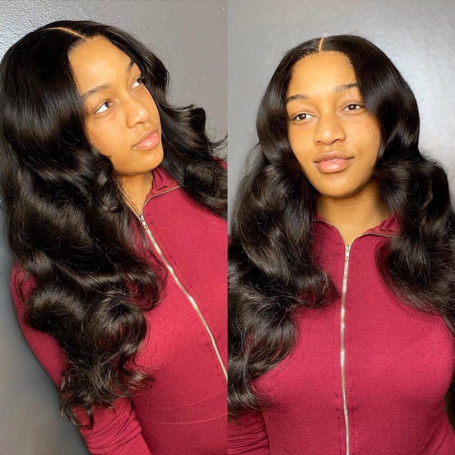 Straight 3Bundles Human Hair Weave  for Black Woman