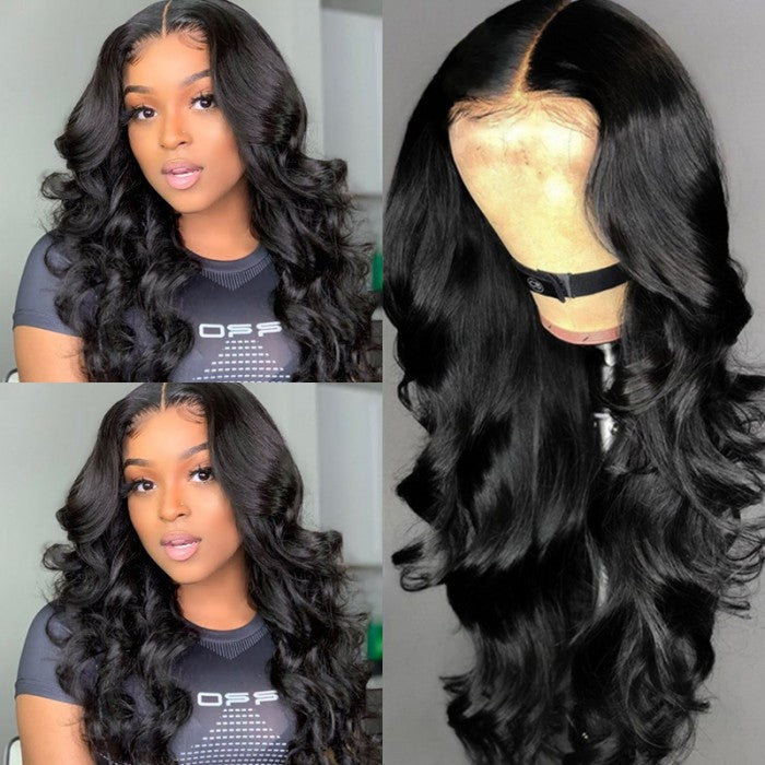 Breathable 360 Lace Front Wigs Body Wave Human Virgin Hair Skin Melt Well Lace Wigs