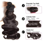 Straight 3Bundles Human Hair Weave  for Black Woman