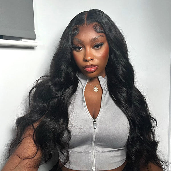 HairHive M-Cap Body Wave Wear Go Glueless Wigs Pre-plucked Pre Cut 9x6 HD Lace Bleached Tiny Knots Beginner Friendly