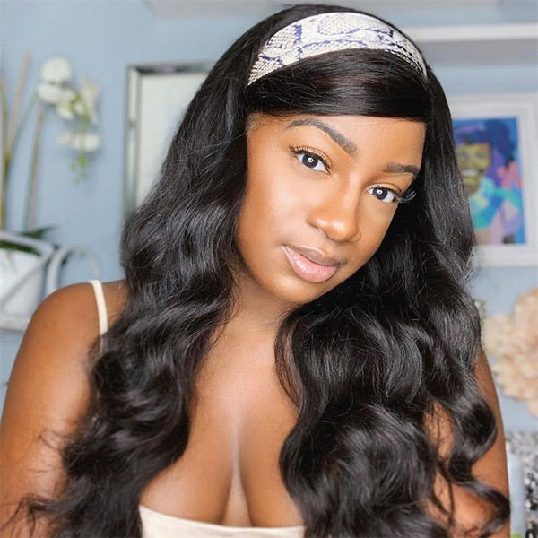 HairHive Easy Glam Body Wave Headband Wig Quick Install Human Hair Wig For Daily Wear