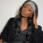 HairHive Easy Glam Body Wave Headband Wig Quick Install Human Hair Wig For Daily Wear