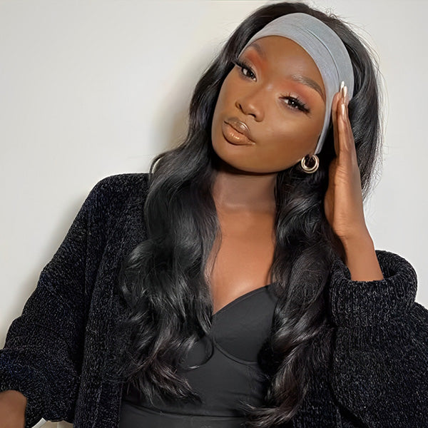 HairHive Easy Glam Body Wave Headband Wig Quick Install Human Hair Wig For Daily Wear