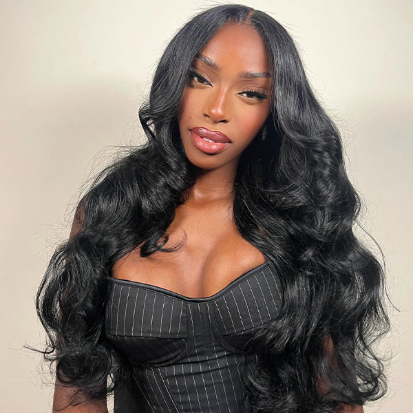 HairHive Body Wave Glueless Pre-Cut 9x6 T Part Lace Frontal Look Wear Go Wig