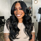 HairHive Body Wave Glueless Pre-Cut 9x6 T Part Lace Frontal Look Wear Go Wig