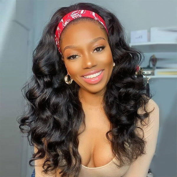 HairHive Easy Glam Body Wave Headband Wig Quick Install Human Hair Wig For Daily Wear